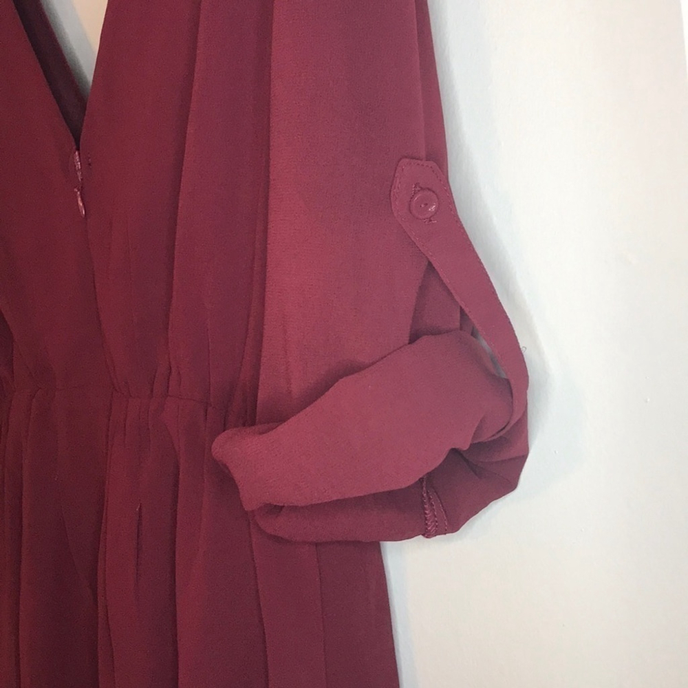 BANJUL BURGUNDY ROMPER - Picture 8 of 9